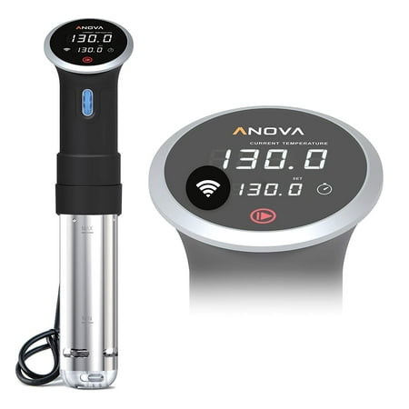Anova Culinary Bluetooth and Wi-Fi Sous Vide 900 Watt Precision Cooker, Black and Silver (Best Deals On Slow Cookers)