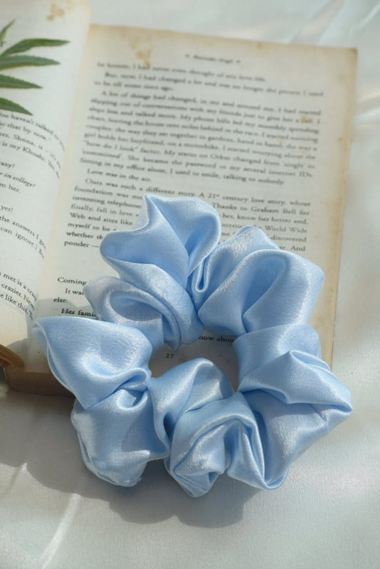 SHOPCREW 12 Pcs Soft Silk Satin Hair Scrunchies for Women and Girls Ponytail Holder Thick Hair Bands Ties Accessories 4.5 Inches