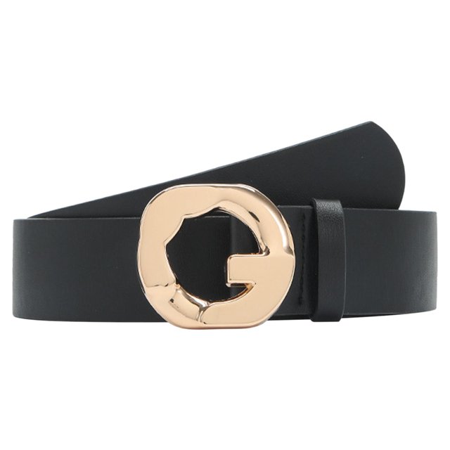 Cinturón de cuero Zulema Moda mujer faja éteres negro