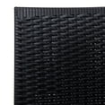 thumbnail image 3 of LeisureMod Weave Mace Set of 2 Indoor Outdoor Dining Chairs in Black - Modern Woven Design for Patio, Garden, and Dining Room, 3 of 9