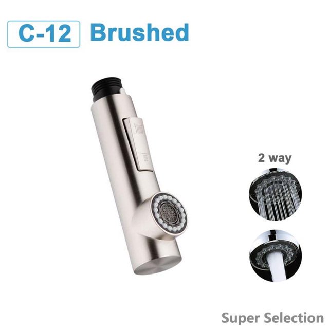 Cabeza De Grifo De Cocina Retráctil Universal Con 3 Modos, Rosca G1/2 Para Lavabo, Función De Ahorro De Agua Y Pausa, Repuesto De Plástico ABS Duradero