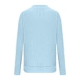 thumbnail image 6 of Women's Sweaters V Neck Ribbed Knit Long Sleeve Loose Fit Soft Lightweight Pullover Sweater Tops Cozy Fall Winter Basic Knitwear for Ladies Trendy, 6 of 6