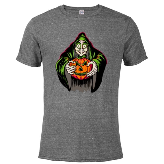 Disney 100 Villains Evil Queen Witch Snow White Halloween - Short Sleeve Blended T-Shirt for Adults - Customized-Graphite Snow Heather