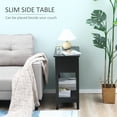 thumbnail image 4 of HOMCOM Flip Top End Table, Side Table with Storage Shelf, Cable Management, 4 of 10