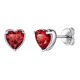 thumbnail image 1 of Mujer adulta 925 plata esterlina corazón piedra natal Stud pendientes cumpleaños regalo de San Valentín Suplight Jewelry  exquisita, 1 of 2