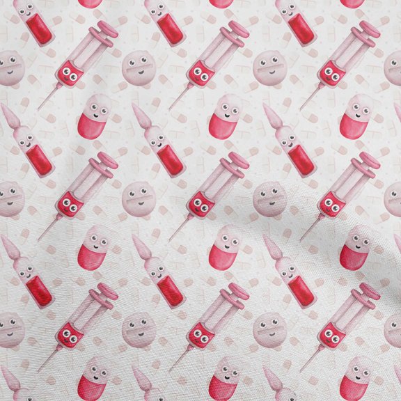 oneOone Rayon Red Fabric Scissor Sewing Fabric By The Yard Printed Diy Clothing Sewing Supplies 56 Inch Wide