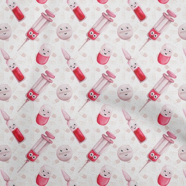 oneOone Tissu Popeline de Coton Rouge Ciseaux Matériel de Couture Tissu Imprimé au Mètre 56 Pouces de Large