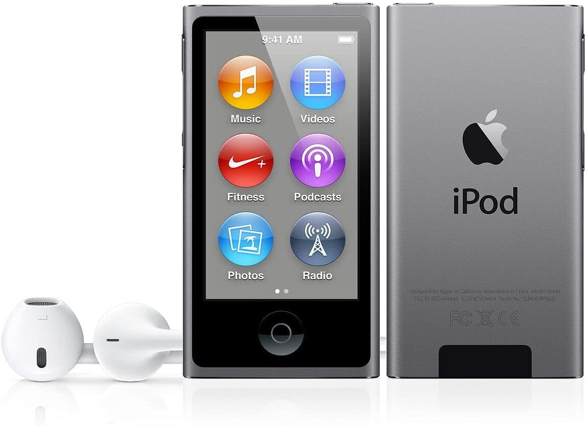 Apple iPod Nano 16GB Space Gray(7th Generation) (Refurbished