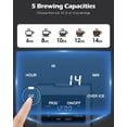 thumbnail image 3 of Suodoka Iced and Hot Single Serve K-Pod Coffee Maker, 6-14 oz Brew Sizes, 30oz Removable Water Tank, 2 in 1 Coffee Machine with Reusable Filter, Black, New, 3 of 6