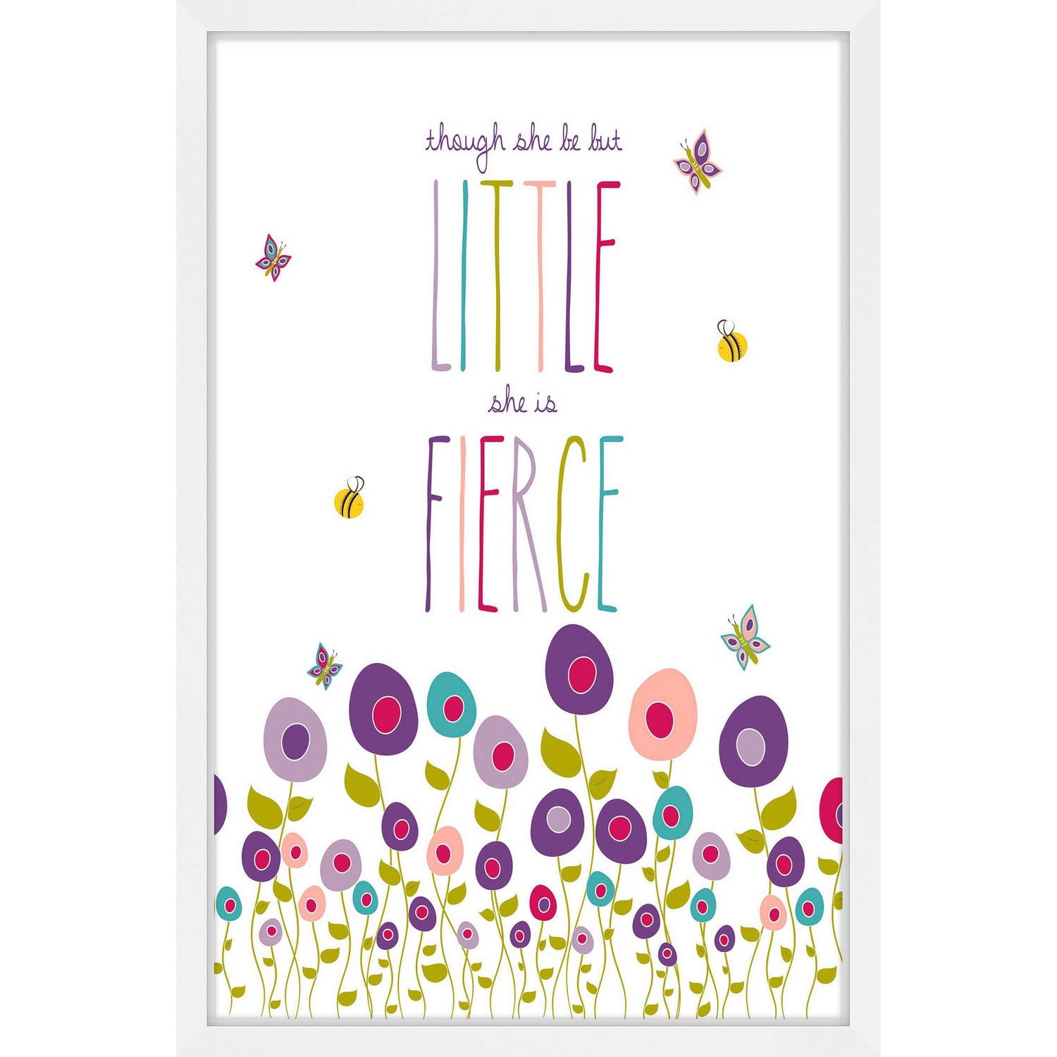 Marmont Hill "Little But Fierce" by Karen Zukowski Framed Painting Print