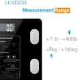 thumbnail image 3 of Digital Body Fat Scale, Smart Weight Scale Digital Weight/Body Fat, Wireless Bathroom Scale with Step-on TechnologyAuto Recognition Body Composition Analyzer for Fat, BMI, BMR, Muscle Mass, S031, 3 of 8