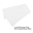 thumbnail image 5 of PiccoCasa Body Pillowcase 300 Thread Count Egyptian Cotton Pillowcase King White, 5 of 8