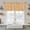 Yellow, variant on Spring Botanical Tier Curtains 36 Inch Length, Watercolor Floral Flowers Botanical Yellow Cafe Short Curtains for Bathroom Over Sink, Small Kitchen Curtain Light Filtering Drapes 2 Panels 27.5"Wx36"L