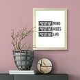 thumbnail image 3 of Positive mind Positive vibes Positive life, 5 x 7 Wooden FRAMED Print Wall Art, 3 of 3