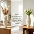 thumbnail image 3 of REGALWOVEN Clear Plastic Bud Vase, Tall Slim Single Stem Flower Vase, Unbreakable Plastic Decorative Vase for Modern Home Decor White 1.8"L x 1.8"W x 8.3"H, 3 of 3