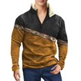 thumbnail image 5 of Sudadera polar con estampado occidental azteca Bengbobar para hombre, 5 of 5