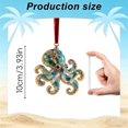 thumbnail image 3 of Octopus 2D Acrylic Christmas Ornaments, Flat Sea Animal Hanging Decoration for Christmas Tree Holiday Home Decor, Festive Xmas Tree Ornament Keepsake Gift for Family Friends 1pc, 3 of 7