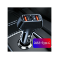 thumbnail image 1 of 1pc 2A Dual USB & 1 Type-C Port Durable Car Charger, 1 of 5