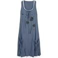 thumbnail image 3 of FcBaudy Robe Sans Manches à Col Rond, Robes d'Été pour Femmes, Robes Femmes Imprimé Ensemble Deux Pièces Robe Courte Sans Manches avec Poches Robe Femme, 3 of 4