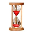 thumbnail image 1 of Reloj de arena de 1 minuto para decoración del hogar, reloj de arena, temporizador de reloj de arena rojo, 1 of 9