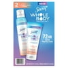 Secret Whole Body Deodorant for Women, Spray + Cream, Peach & Vanilla Blossom, Blue