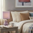 thumbnail image 2 of Ceramic Table Lamp With Shade Bubbly Purple, 2 of 3