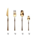 thumbnail image 3 of 4pcs/set Stainless Steel Cutlery Set Gold Dinnerware Set Western Food Cutlery Tableware Dinnerware Forks Knives Spoons, 3 of 4