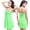 Green, variant on Bandeau Swimsuits for Women Strapless Swimwear Bathing Suits Slim Fit Solid Color Tankini Skirt,Color:Orange,Size:One Size