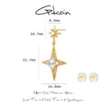 thumbnail image 2 of GDCOIN Star Earring 14K Gold Plated Small Everyday Jewelry for Women, 2 of 9