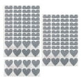 thumbnail image 3 of 300 pegatinas autoadhesivas de corazón de 25 mm x 28 mm para despedidas de soltera, marketing empresarial Gris, 3 of 9