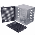 thumbnail image 3 of 2X 5.25 Inch to 5 x 3.5 SATA HDD Cage Rack Hard Drive Disk Enclosure Tray Adapter, 3 of 9