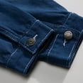 thumbnail image 3 of Caqnni Men Jean Jacket Coat Denim Jacket Men's Button Down Denim Jacket Trucker Jean Coat (Blue,XL), 3 of 6