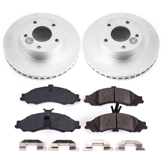 PowerStop Front Geomet Coated Brake Rotor and Pad Kit Fits: PONTIAC Select Models CRK2965