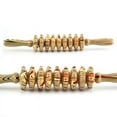 thumbnail image 5 of 9-Wheel Wooden Abdomen Massage Roller Fitness Roller Stick Muscle Relax Body Anti G3538, 5 of 6