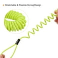 thumbnail image 4 of Uxcell Security Cable Coated Spring Rope with Loop 0.14 inch x 3.94ft (Dia.*L) Yellow, 4 of 5
