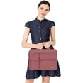 thumbnail image 2 of Mosiso 15 16 inch Laptop Shoulder Bag with 2 Raised&Handle&Belt, Messenger Bag for MacBook&Notebook, Computer Bag for Travel/Business/School/Men/Women Briefcase Case, Dusty Rose, 2 of 7