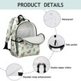thumbnail image 4 of Highland Cow and Leaf Print Cute School Backpack Bag for School with Padded Back and Adjustable Shoulder Straps 15.25"x11.5"x5.25", 4 of 5