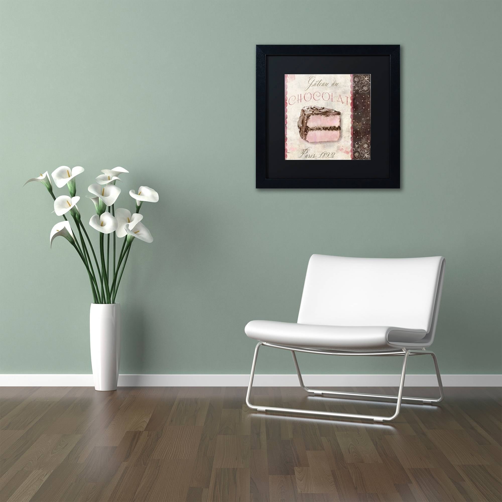 Trademark Fine Art "Patisserie XI" Canvas Art by Color Bakery Black Matte, Black Frame