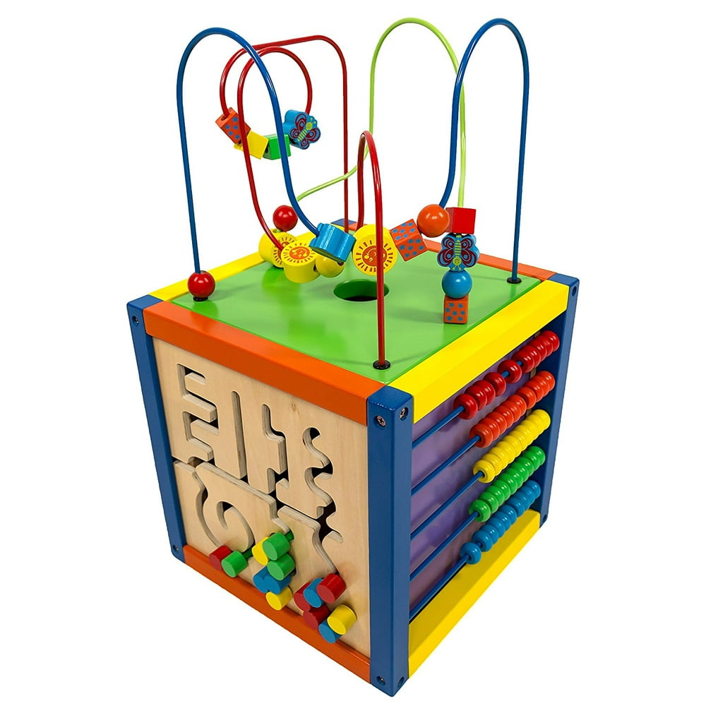 activity cube with xylophone