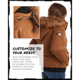 thumbnail image 5 of CANADA WEATHER GEAR Boys' Winter Coat - Heavyweight Bomber Parka Ski Jacket, Oak, Size 8, 5 of 7