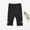 Black, variant on Kids Little Girls Cotton Capris Leggings Bow Solid Color Elastic Waist Stretchy Trousers Spring Summer Comfort School Uniform Pants