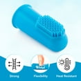 thumbnail image 5 of Boshel Dog Finger Tooth Brushing Kit, Pet Dental Care, 6 Soft Silicon & 2 Nylon Bristles, Blue, 5 of 10