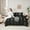 Black Grey Green, variant on Castle Fairy Female Men Women Animal Peacock Bedding Comforter Set 7-Piece,Exotic Style King Bedding Sets,Jungle Woodland Wildlife Ultra Soft Bed Sheets,Breathable Home Decor,Reversible