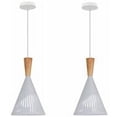 thumbnail image 1 of 2 Piezas Lámpara Colgante Creativa Lámpara Colgante Moderna Minimalista Industrial Interior Ajustable (Blanco) - Blanco, 1 of 4
