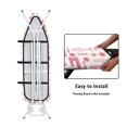 thumbnail image 4 of HELLHERO Ironing Board Covers 3 Fasteners Soft Protector 15x54 Inch Tabletop Ironing Board Cover Elastic Edge, 4 of 5