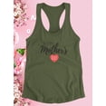 thumbnail image 3 of Happy Mothers Day Pink Heart Racerback Tank Women -Image by Shutterstock, Female XX-Large, 3 of 4