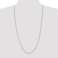thumbnail image 3 of Auriga Fine Jewelry 14K White Gold 1 mm Box Chain Necklace for Women 28", 3 of 6