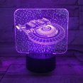 thumbnail image 1 of Luz nocturna LED 3D Star Trek USS Discovery que cambia de color, 1 of 1