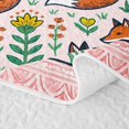 thumbnail image 5 of Erosebridal Fox Quilt King for Girls, Folk Forest King Coverlet Set, 3 Pieces 1 Bedspread and 2 Pillowcases, 5 of 7
