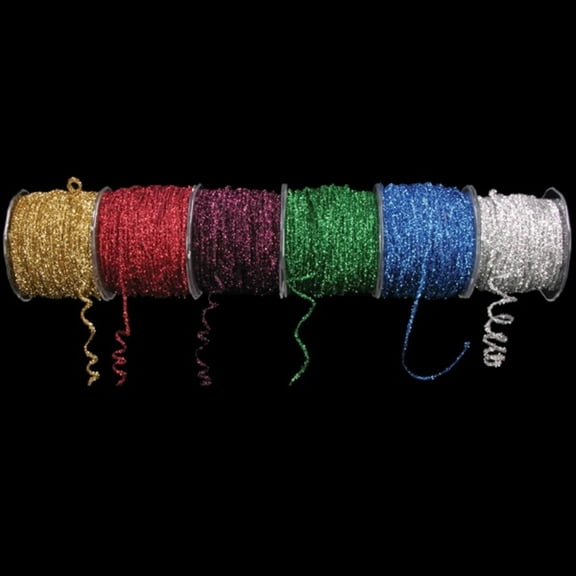 The Ribbon People Burgundy Fuzzy Wired Craft Cord 0.125" x 110 Yards